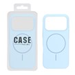 قاب سیلیکونی پاک کنی اورجینال درجه یک MagSafe مدل Apple iPhone 17 Pro - آبی آسمانی (پک دار)