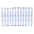 ماژیک نقاشی دو سر 12 رنگ بیرو Twin Marker