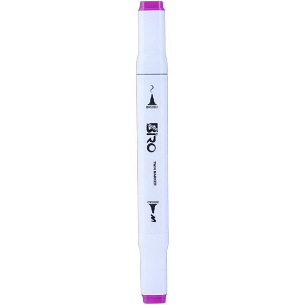 ماژیک نقاشی دو سر 12 رنگ بیرو Twin Marker