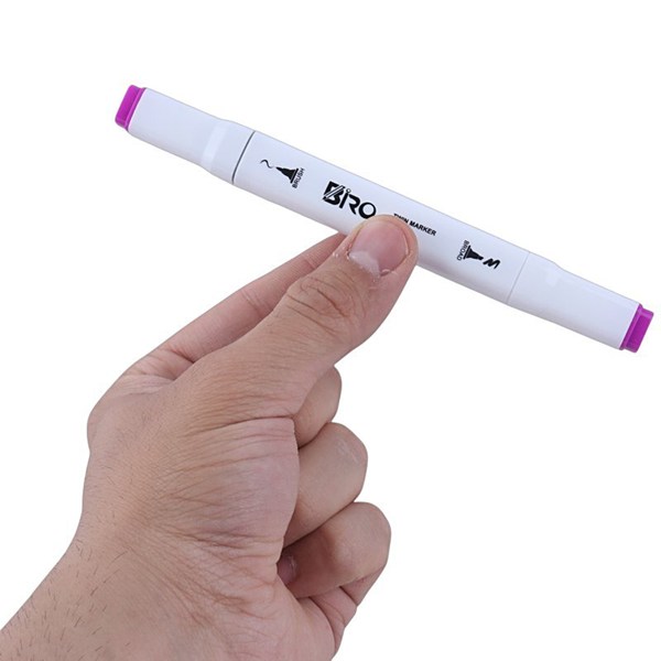 ماژیک نقاشی دو سر 12 رنگ بیرو Twin Marker