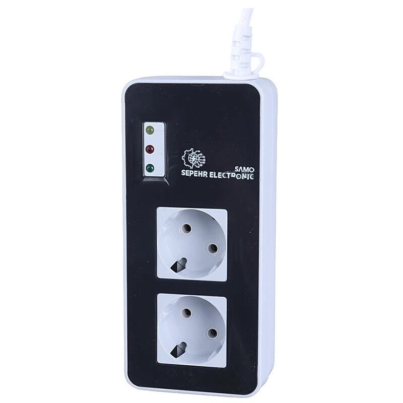 محافظ برق یخچال و فریزر 2 خانه سامو سپهر الکترونیک SSE 100 با کابل 2.8 متری