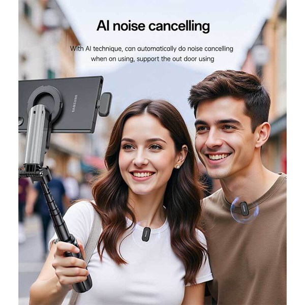 میکروفون یقه ای بی سیم دوتایی یسیدو KR22 Type-C