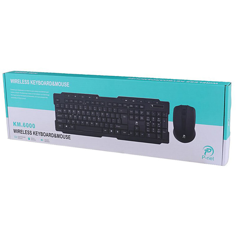 کیبورد و موس بی سیم پی نت KM.6000