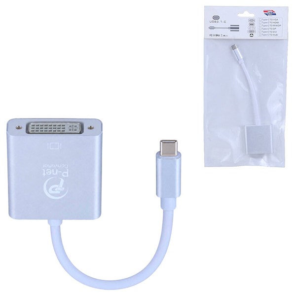 تبدیل Type-C به DVI پی نت