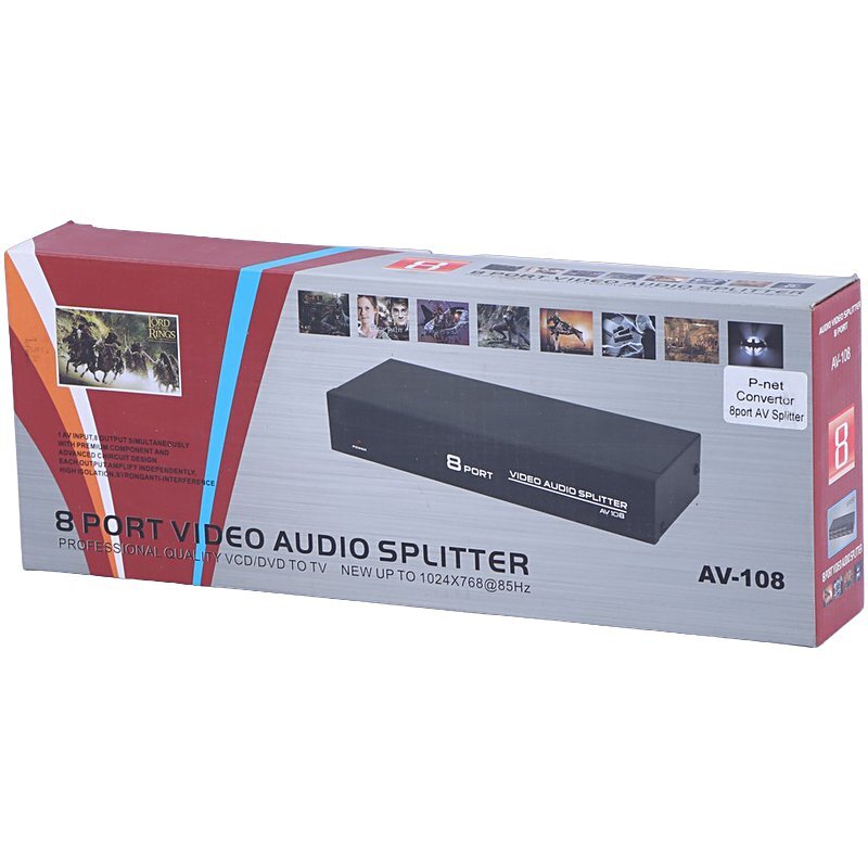 سوییچ پی نت AV-108 8Port AV