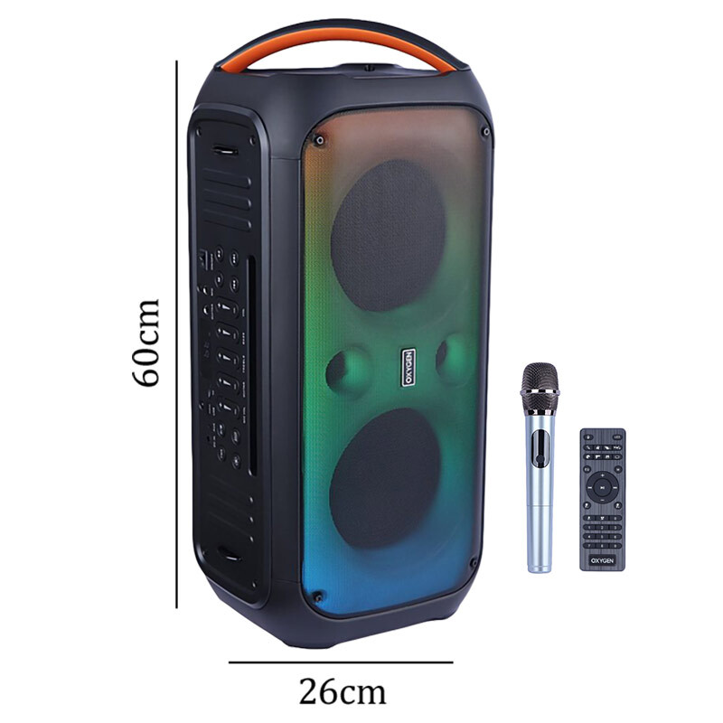 اسپیکر بلوتوثی اکسیژن AX-102 + میکروفون و ریموت کنترل