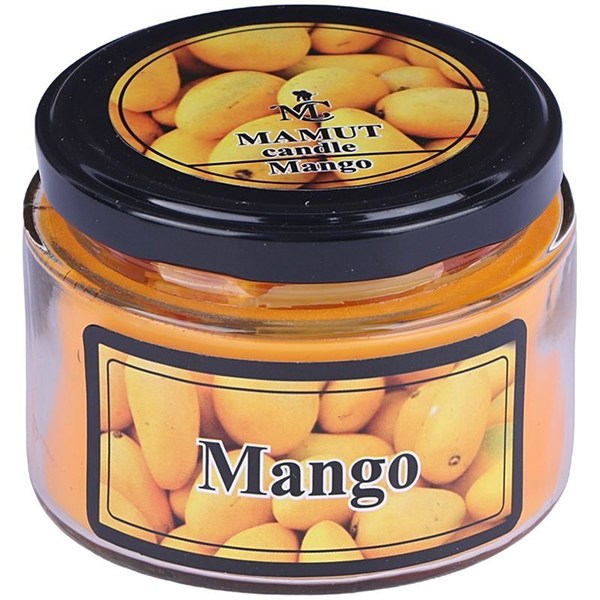 شمع شیشه ای عطری گرد بزرگ ماموت کندل کد MO-85