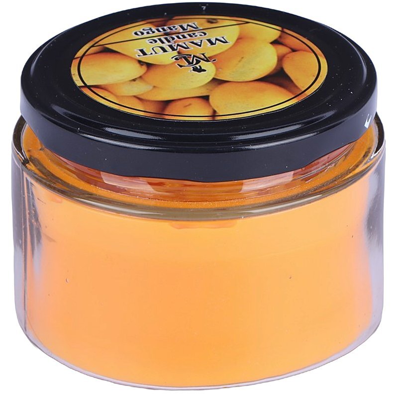 شمع شیشه ای عطری گرد بزرگ ماموت کندل کد MO-85