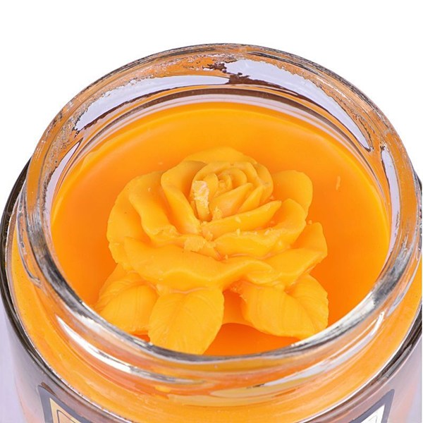 شمع شیشه ای عطری گرد بزرگ ماموت کندل کد MO-85