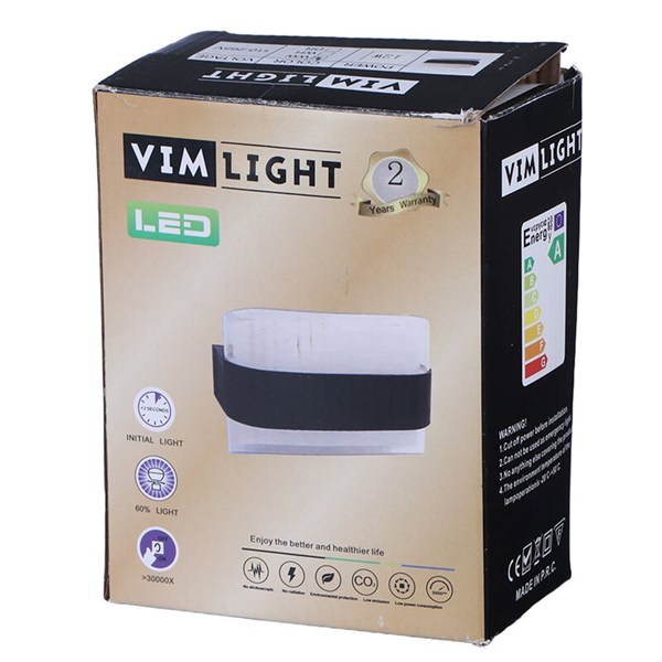 چراغ دیواری دکوراتیو دو طرفه Vim Light 12W