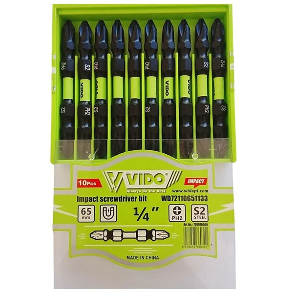 ست سری پیچ گوشتی دو سر چهار سو 10 عددی ویدو WD72110651133