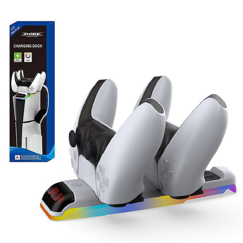 پایه شارژر دسته بازی PS5 و پایه نگهدارنده هدفون دابی TP5-3597