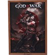 تابلو شاسی سه بعدی آرت لاین کات طرح God Of War سایز 30*40 سانتی متر