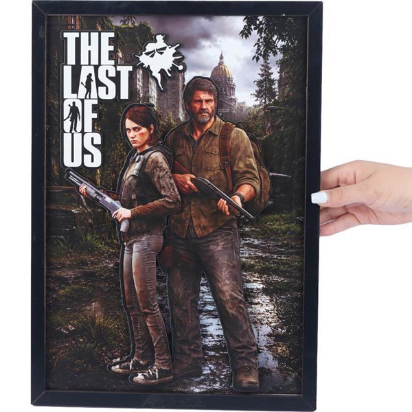 تابلو شاسی سه بعدی آرت لاین کات طرح The Last Of Us سایز 30*40 سانتی متر
