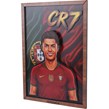 تابلو شاسی سه بعدی آرت لاین کات طرح CR7 سایز 30*40 سانتی متر