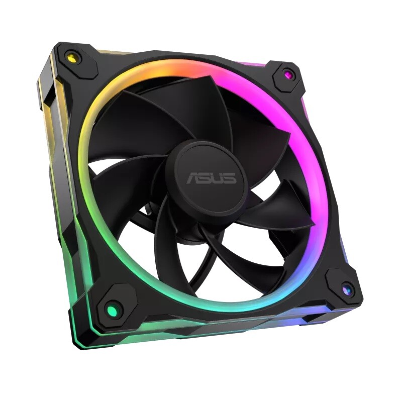 فن کیس ایسوس Prime MR120 ARGB Reverse Blade سایز 120 میلی متری بسته 3 عددی