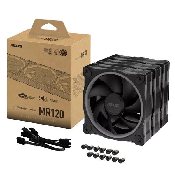 فن کیس ایسوس Prime MR120 ARGB سایز 120 میلی متری بسته 3 عددی