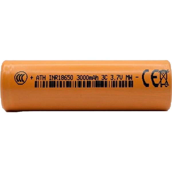 باتری لیتیومی شارژی ATH 18650 3000mAh