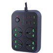 چند راهی 4 خانه ارلدام ES-SC30 با کابل 1.85 متری + شارژر USB و Type-C