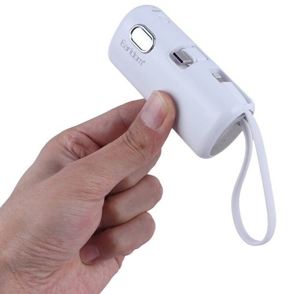 پاور بانک فست شارژ ارلدام ET-PD41C VOOC QC3.0 PD 22.5W ظرفیت 5000 میلی آمپر ساعت