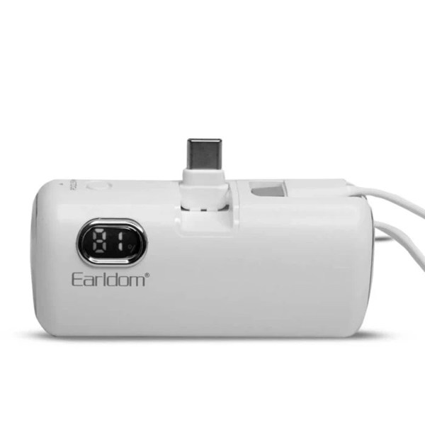 پاور بانک فست شارژ ارلدام ET-PD41C VOOC QC3.0 PD 22.5W ظرفیت 5000 میلی آمپر ساعت