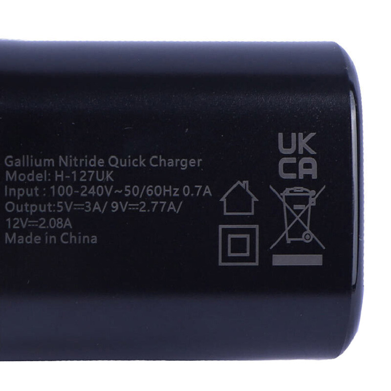 شارژر دیواری 25 وات هیسکا H-127UK GaN QC3.0 PD 3A