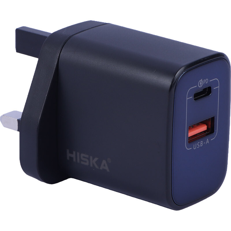 شارژر دیواری 45 وات هیسکا H-145UK GaN PD QC3.0 3A