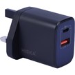 شارژر دیواری 45 وات هیسکا H-145UK GaN PD QC3.0 3A