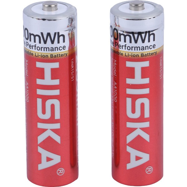 باتری دوتایی قلمی شارژی هیسکا Hiska H15-AA2 AA 2400mAh