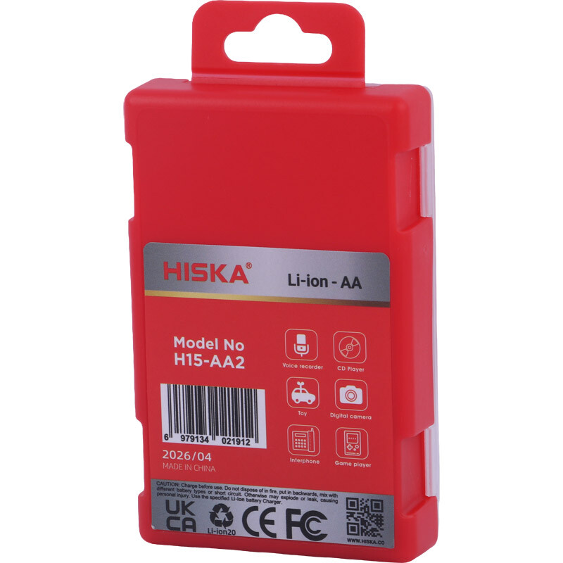 باتری دوتایی قلمی شارژی هیسکا Hiska H15-AA2 AA 2400mAh