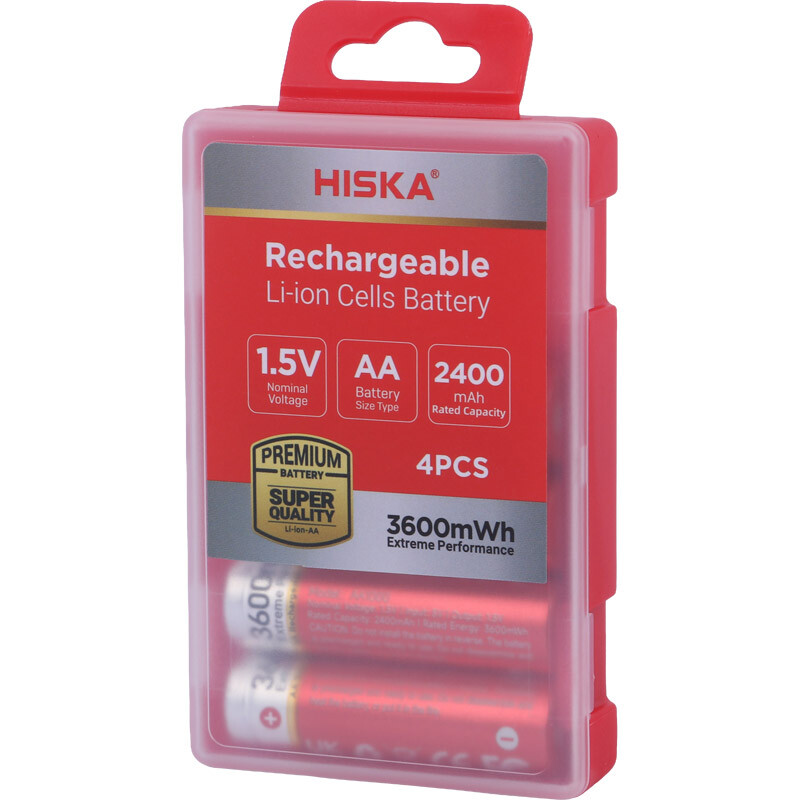 باتری چهارتایی قلمی شارژی هیسکا Hiska H15-AA4 AA 2400mAh