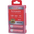 باتری دوتایی نیم قلمی شارژی هیسکا Hiska H15-AAA2 AAA 780mAh