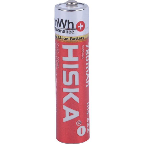 باتری دوتایی نیم قلمی شارژی هیسکا Hiska H15-AAA2 AAA 780mAh
