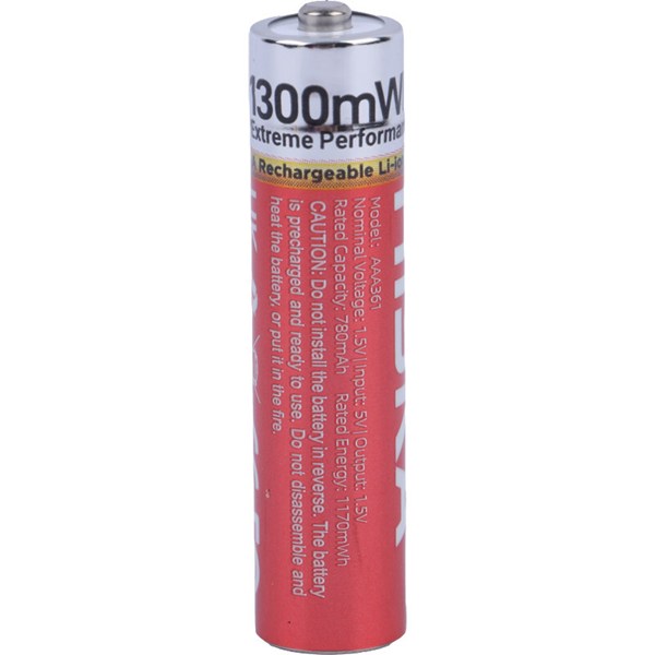 باتری دوتایی نیم قلمی شارژی هیسکا Hiska H15-AAA2 AAA 780mAh