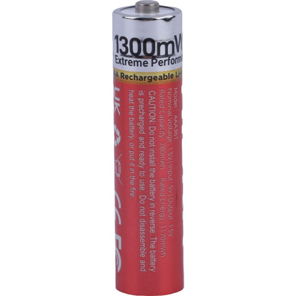 باتری چهارتایی نیم قلمی شارژی هیسکا Hiska H15-AAA4 AAA 780mAh