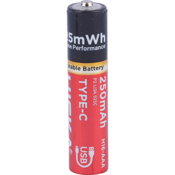 باتری چهارتایی نیم قلمی شارژی هیسکا Hiska H16-AAA4 AAA 250mAh
