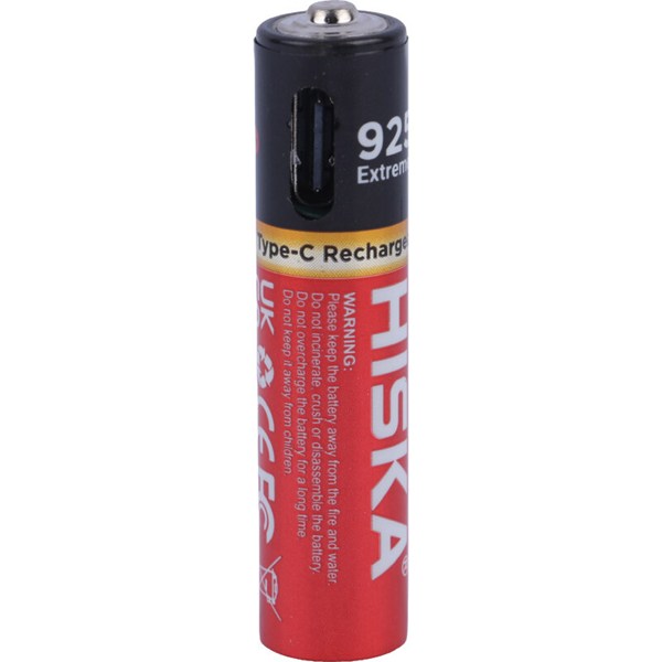 باتری دوتایی نیم قلمی شارژی هیسکا Hiska H16-AAA2 AAA 250mAh