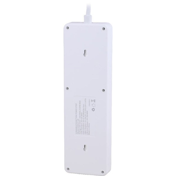 چند راهی 5 خانه هیسکا CH-5517UK با کابل 2 متری + شارژر USB و Type-C
