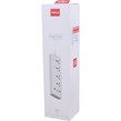 چند راهی 4 خانه هیسکا CH-5518UK با کابل 2 متری + شارژر USB و Type-C
