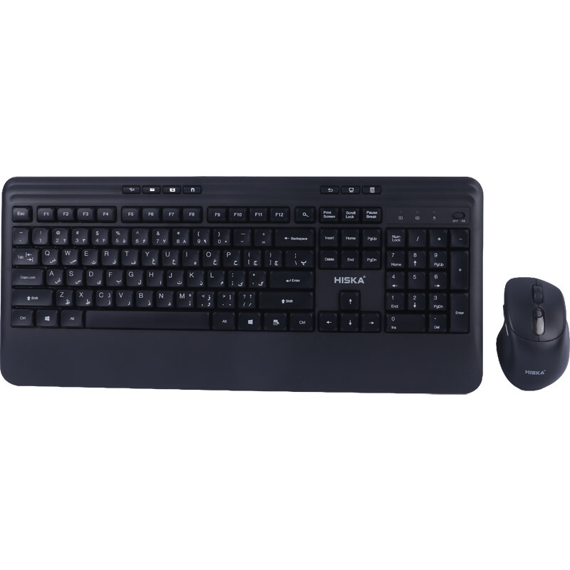 کیبورد و موس بی سیم هیسکا H-MK25