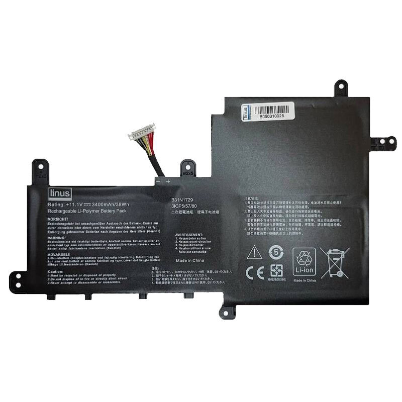 باتری لپ تاپ ایسوس X530 / S530 / B31N1729 3Cell
