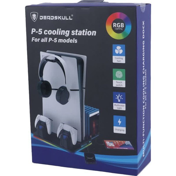 خنک کننده و شارژر دسته PS5/PS5 Slim/PS5 Pro دد اسکال DS-MZ8043