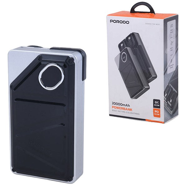پاور بانک فست شارژ پرودو PD-PBFCH056 QC PD 22.5W ظرفیت 20000 میلی آمپر ساعت