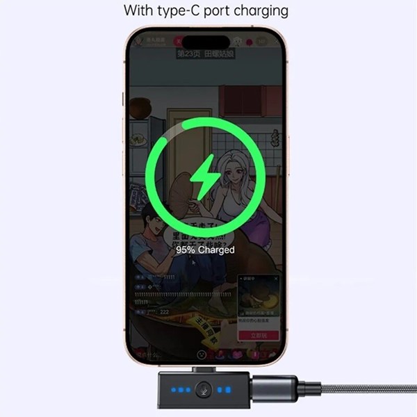 میکروفون یقه ای بی سیم دوتایی یسیدو KR19 Type-C / Lightning