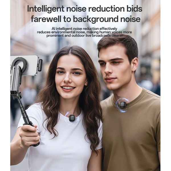 میکروفون یقه ای بی سیم دوتایی یسیدو KR20 Lightning