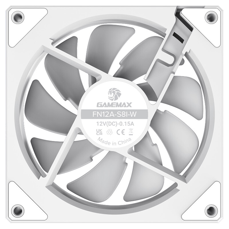 فن کیس گیم مکس FN12A-S8I-W سایز 120 میلی متری
