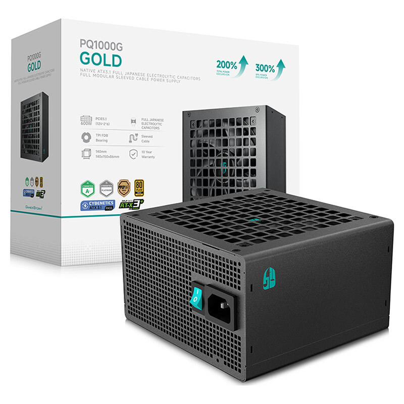 پاور ماژولار 1000 وات دیپ کول Gamer Storm PQ1000G Gold