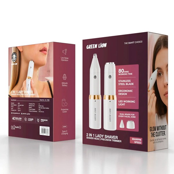 ماشین اصلاح موی صورت گرین لاین GL-TM60 GNTM60LDYSHWH