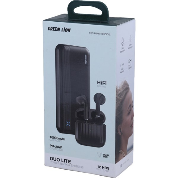 پکیج پاور بانک و هندزفری بلوتوثی گرین لاین Duo Lite GL-PB83 GNDUOL10TWS
