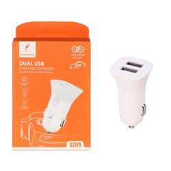 شارژر فندکی فست دو پورت SKYDOLPHIN مدل SZ09 15W - سفید - RYL